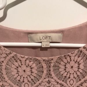 LOFT Tops - Loft pink lace blouse small LOFT Tops - Loft pink lace blouse small